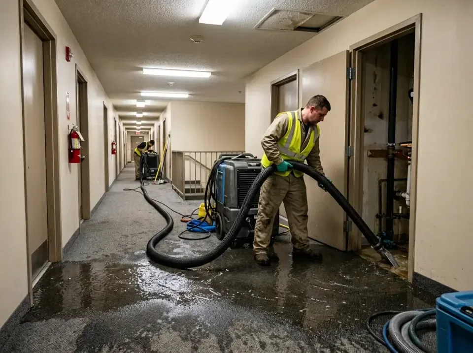 multi-unit-apartment-hallway-f-005 — frequently asked questions, Emergency Burst Pipe Water Extraction & Removal in Allen Pa…